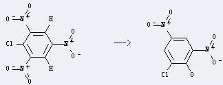 Phenol,2-chloro-4,6-dinitro- can be prepared by 2-chloro-1,3,5-trinitro-benzene